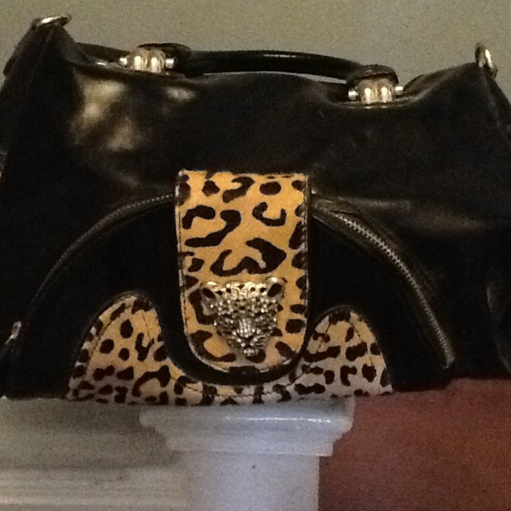 Large Array Leopard Handbag - New Old Stock